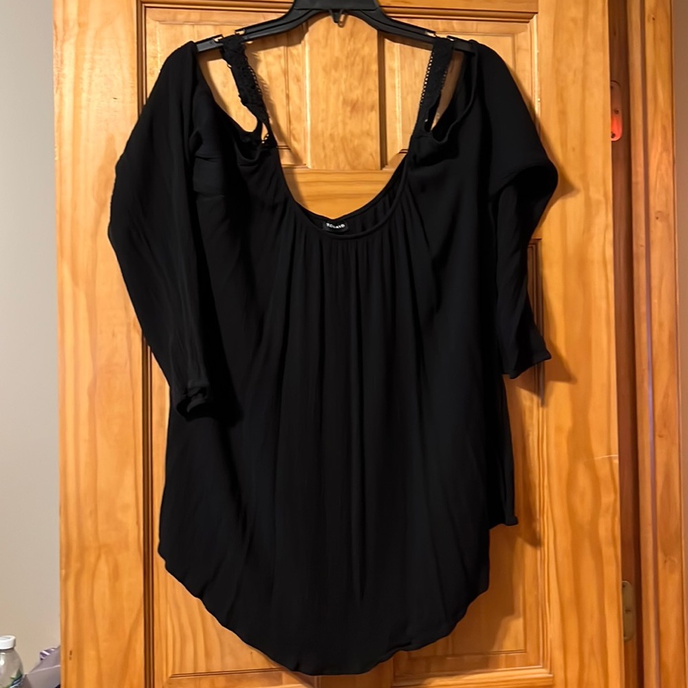 Torrid Off the Shoulder Crinkle Top